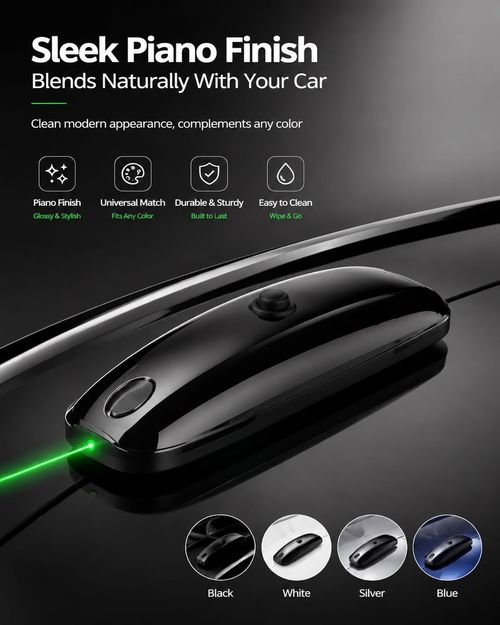 2PCS Black Wireless Vehicle Roof Laser Strobe Lights with Remote Control, Emergency Flashing LED Warning Anti-Collision Exterior Decoration Lights Compatible with Cars and Trucks Buy 1 Get 2