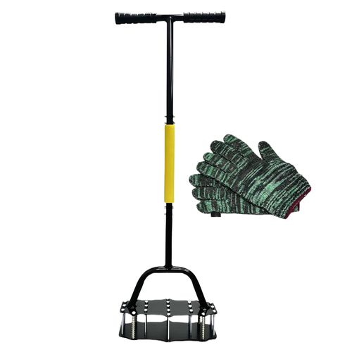 Heavy Duty Spring Loaded Manual Lawn Aerator, Steel Spike Soil Loosening Punch Tool, Replacement For Lawn Aeration Sandals, Improve Soil Breathability Boost Grass Root Growth For Yard Garden Turf Care