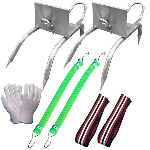 Heavy Duty Tree Climbing Spikes Shoes, Secure Pole Climbing Stairs Equipment, Durable Tree Climbing Accessory Tool for Arborist Tree Pruning Trimming and Outdoor Tree Maintenance Operations
