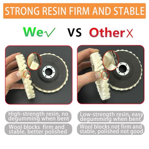 Buy 1 Get 5 Wool Felt Flap Polishing Wheel Discs for Angle Grinder, Buffing and Finishing Metal, Marble, Stone, Furniture and Car Wax, COD Free Shipping and Pay on Delivery