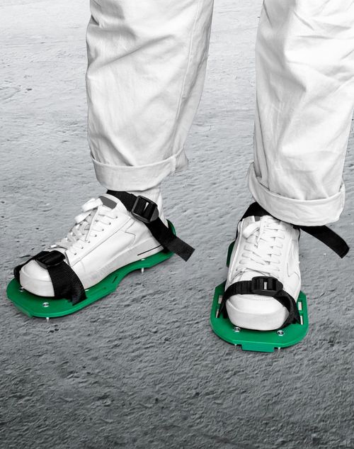 Buy 1 Get 2 Green Lawn Aerator Shoes with Heavy-Duty Straps and Soil Aerating Spikes for Grass, Garden and Yard Care, Easy Lawn Aeration Tool, COD Free Shipping and Pay on Delivery