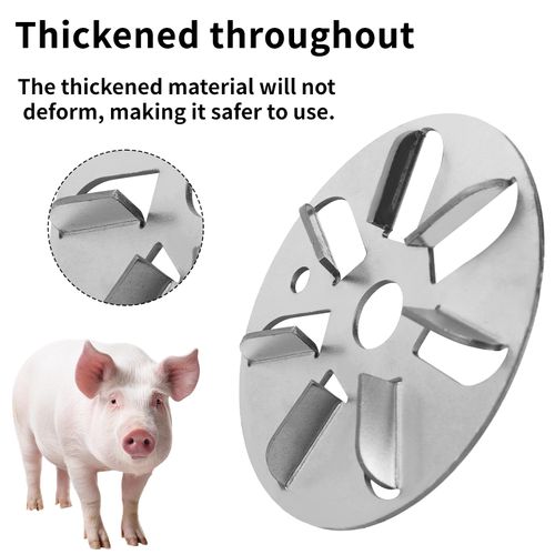 10PCS 7-Gear Stainless Steel Pig Hair Remover Scraper Disc, Professional Hog Hair Scraper and Livestock Dehairing Tool for Pigs, Cattle and Sheep Farms, COD Free Shipping and Pay on Delivery