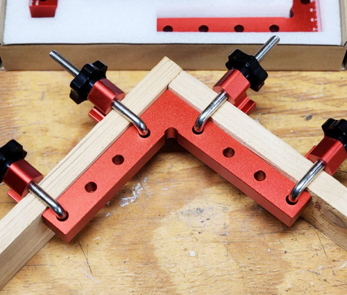 📢📢50% OFF !! 📢📢50% OFF !! ⏰ Durable Precision Positioning Clamping Squares Set – Aircraft-Grade Aluminum, Perfect 90° Angles in Seconds,Woodworking right-angle fixing clamp