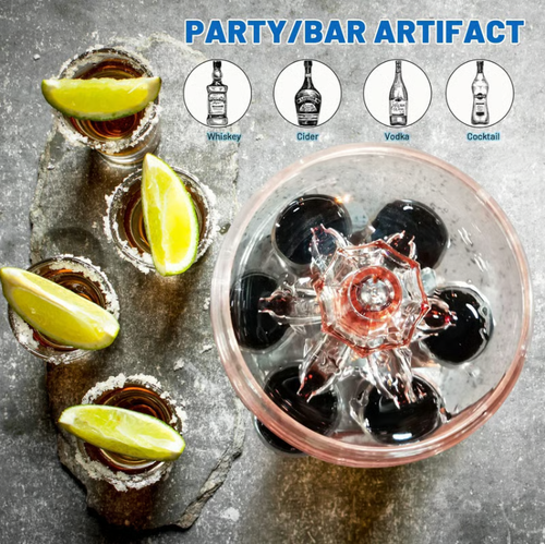 6 Shot Liquor Dispenser , Dolphine Siphon