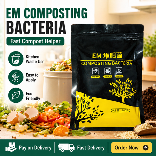 Buy 1 Get 5 200g EM Composting Bacteria, Kitchen Waste Fermentation Starter and Compost Accelerator for Food Scraps, Fruit Peels, Vegetable Waste and Home Compost Bins, COD Free Shipping and Pay on Delivery