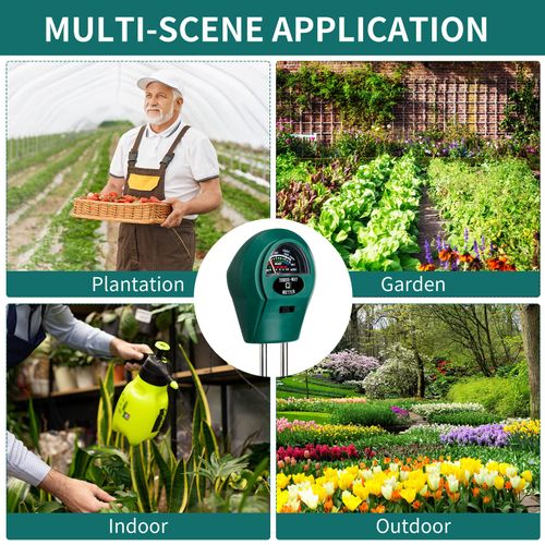 Buy 1 Get 3 3-in-1 Soil Tester Meter for Soil Moisture, pH Level and Sunlight Testing, Portable Plant Care Tool for Garden, Farm, Lawn, Flowers and Potted Plants, No Battery Needed, COD Free Shipping and Pay on Delivery