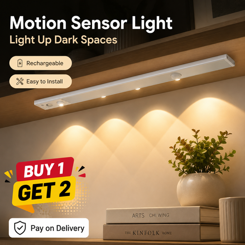 🔥BUY 1 GET 2🔥 COD！Smart Motion-Activated LED Light — Wireless, Ultra-Thin Ambient Lamp for Cabinets and Wardrobes.Nairobi stock ships within 48H, delivered within 3days