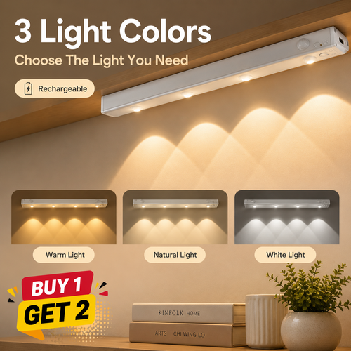 🔥BUY 1 GET 2🔥 COD！Smart Motion-Activated LED Light — Wireless, Ultra-Thin Ambient Lamp for Cabinets and Wardrobes.Nairobi stock ships within 48H, delivered within 3days