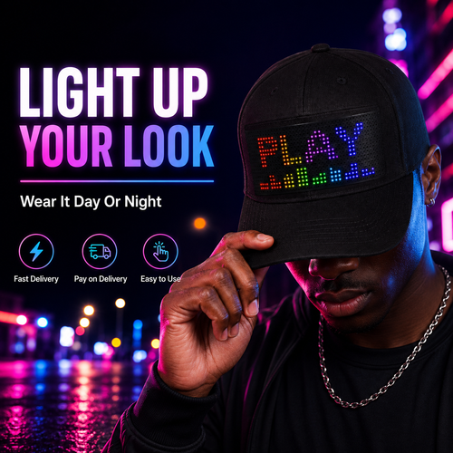 LED Bluetooth Display Cap Custom Text Animation Hat for Advertising Fashion and Events in Kenya