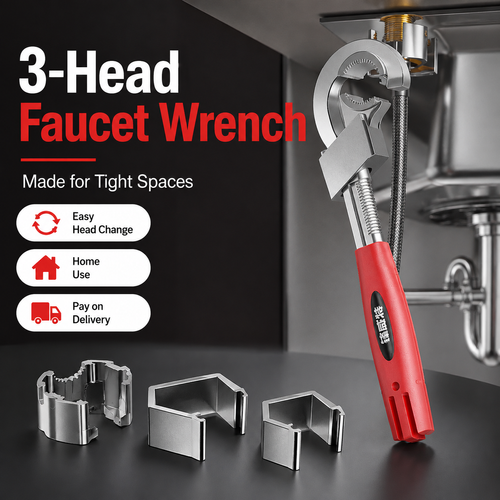 Multifunctional Plumbing Wrench Adjustable Spanner Hardware Tool, Adjustable Jaw Pipe Repair Wrench with Strong Steel Body, Ergonomic Handle, Compact Design, Local Shipping, COD Free Shipping, Pay on Delivery