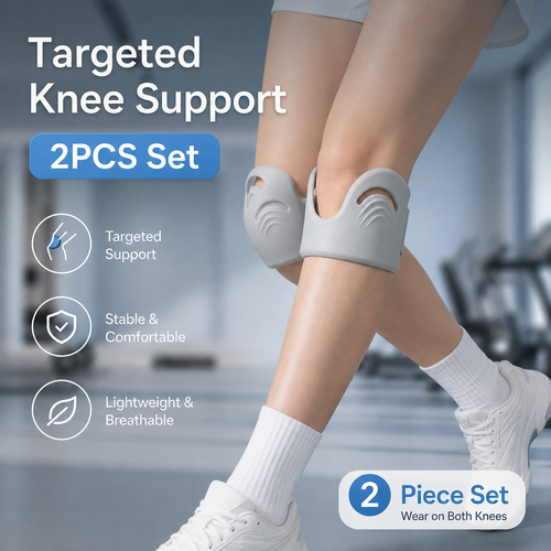 2PCS Set Patella Strap Adjustable Anti-Slip Silicone Knee Brace for Knee Support, Running, Jump Rope, Gym and Sports, Nairobi Stock, COD, Free Shipping, Pay on Delivery