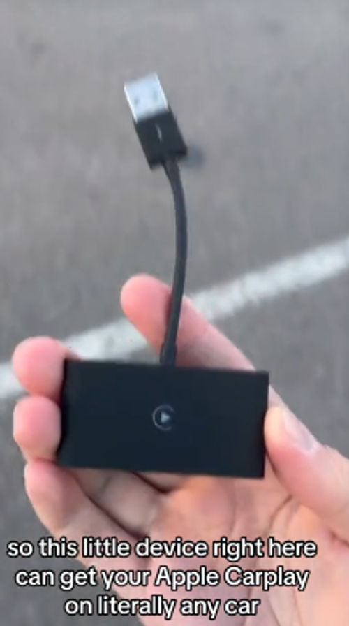 Automatic AI wireless CarPlay adapter