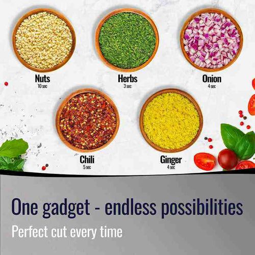Manual Hand Food Chopper: Versatile Vegetable, Onion, Garlic, Nut & Salad Cutter (Dishwasher Safe)