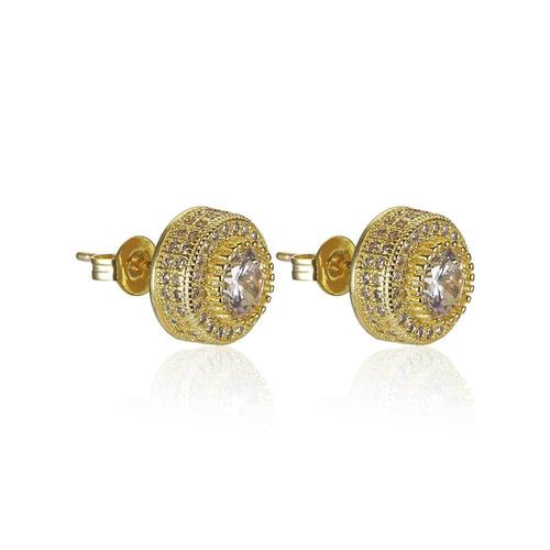 Fully paved diamond stud earrings
