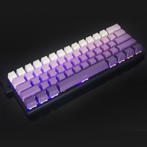 Teclado com letras gradientes de 61 teclas