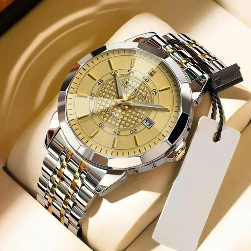 Casaro brand watch, business and fashion single calendar quartz watch, luminous men's watch, men's wristwatch
