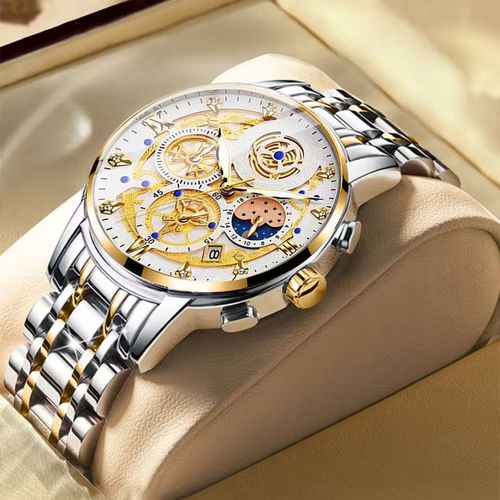 New men's watches: waterproof quartz watches with hollow-out design, new concept, waterproof, best-selling, fashionable and trendy