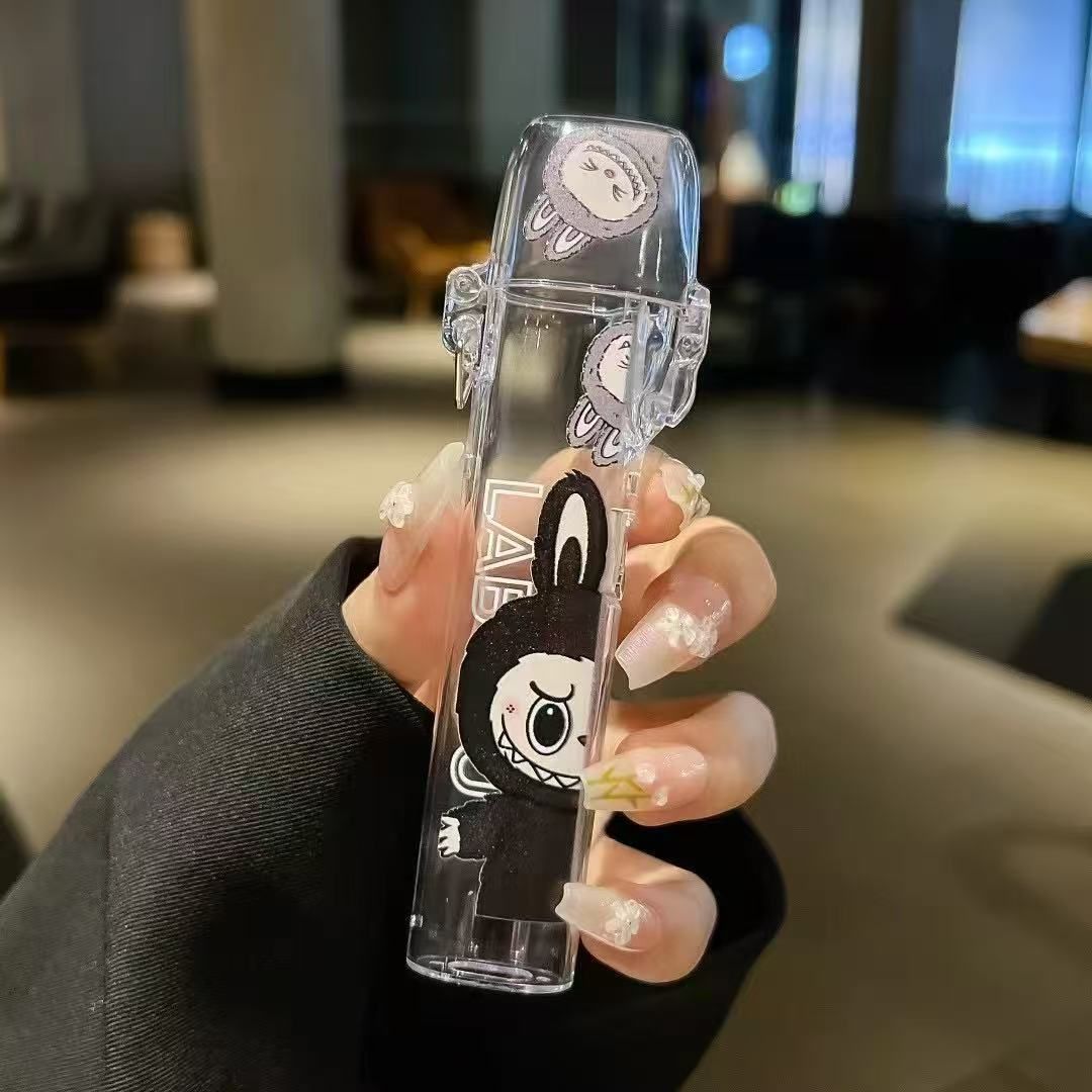 Labubu彈蓋保護殼 拉布布印花圖案 電子煙主機保護殼