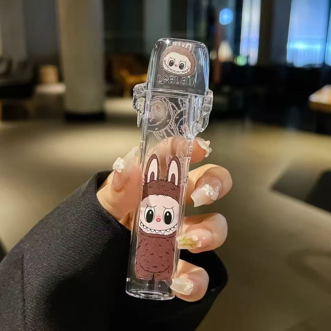 Labubu彈蓋保護殼 拉布布印花圖案 電子煙主機保護殼