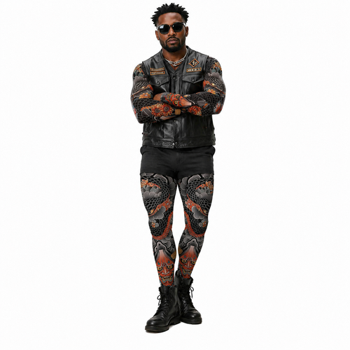 4-in-1 Sun Protection Trending Tattoo Sleeve and Leg Cover Set