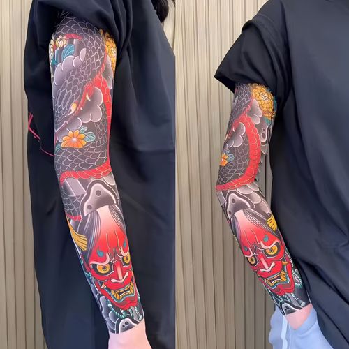 4-in-1 Sun Protection Trending Tattoo Sleeve and Leg Cover Set