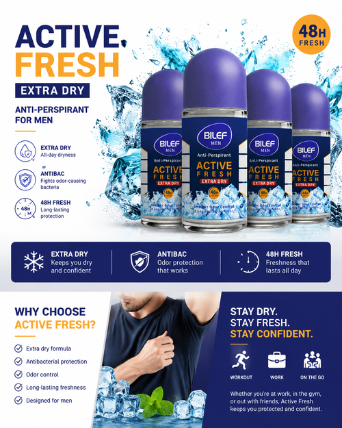 Antiperspirant, Deodorant，One shot, four hits