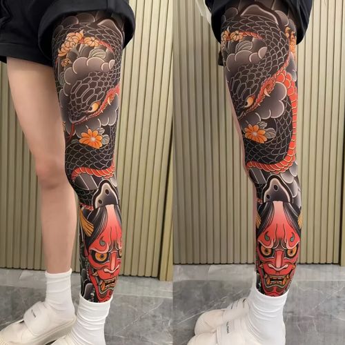 4-in-1 Sun Protection Trending Tattoo Sleeve and Leg Cover Set