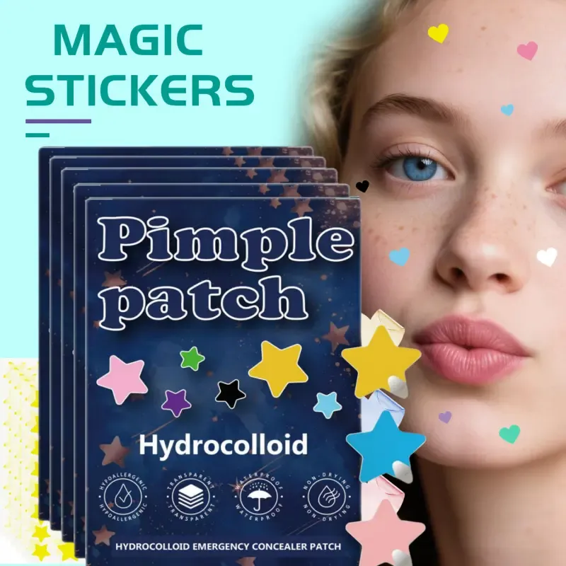 1400 Pieces Facial Hydrocolloid Acne Patches Acne Pimple Patch Cute Star Shaped Coverings Acne Stickers Acne Clearing Products Alcohol Free Odorless Gentle Mild and Non Irritating Suitable for All Skin Types Mothers Day Gift