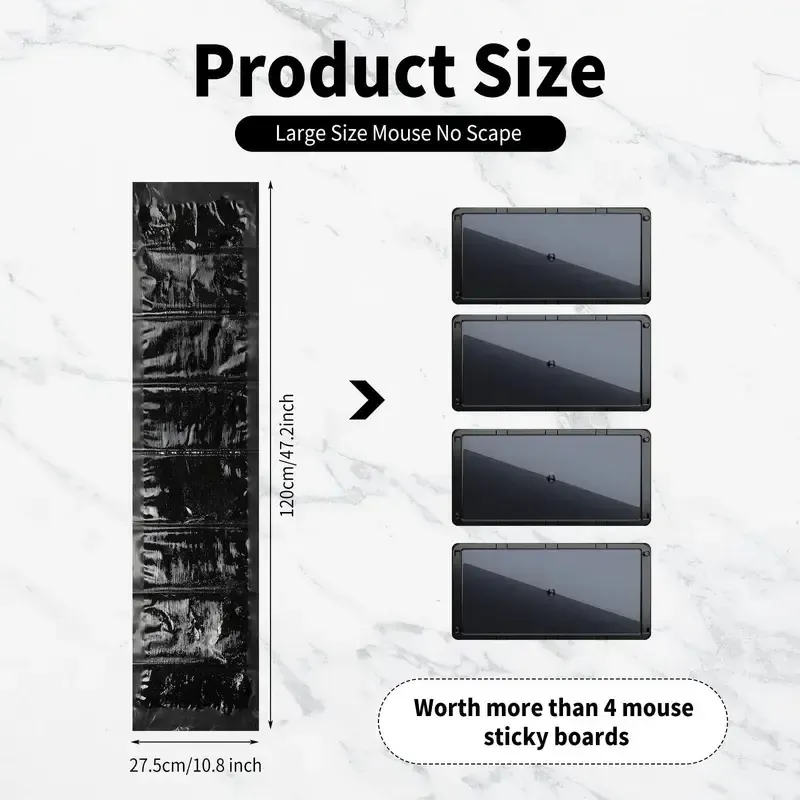 3Pieces Power Sticky Boards , safe for home pest control, can be used indoors or outdoors, easy to install