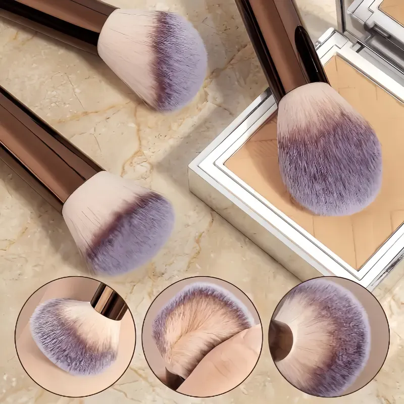 14pcs Professional Glamorous Cosmetic Brush Kit with Metal Frame & Storage Bag - Foundation, Eyeshadow, Blush Brushes for Cosmetic Lovers, Ideal for Women, Glamorous Brush Sets & Kits