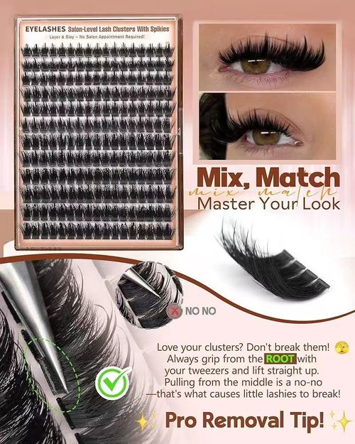 Spiky Slay Manga Lash Clusters With Spikes Pre-Spikes Wispy Cluster Eyelash Extensions Fluffy Anime Eyelashes Clusters Reusable Faux Mink Fairy Individual Lash Extension D Curve 12-18mm 204 Pieces - Cosmetic, Makeup