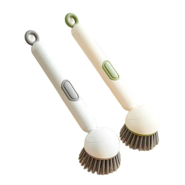 🍳Two rotating long-handled cleaning brushes – a real must-have💦