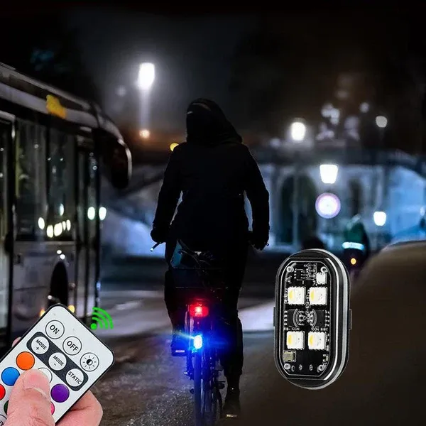 📢50 per cent off!! New model: portable LED vehicle warning lights with two lights and one remote control • Remote-controlled & ultra-bright flashing