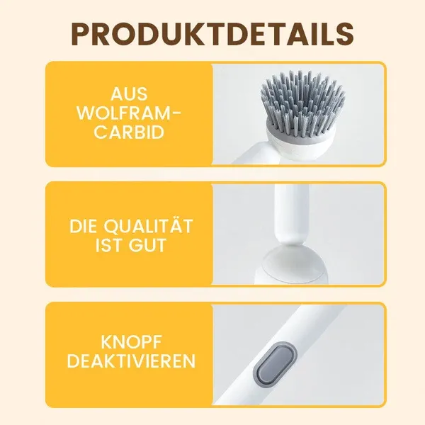 🍳Two rotating long-handled cleaning brushes – a real must-have💦