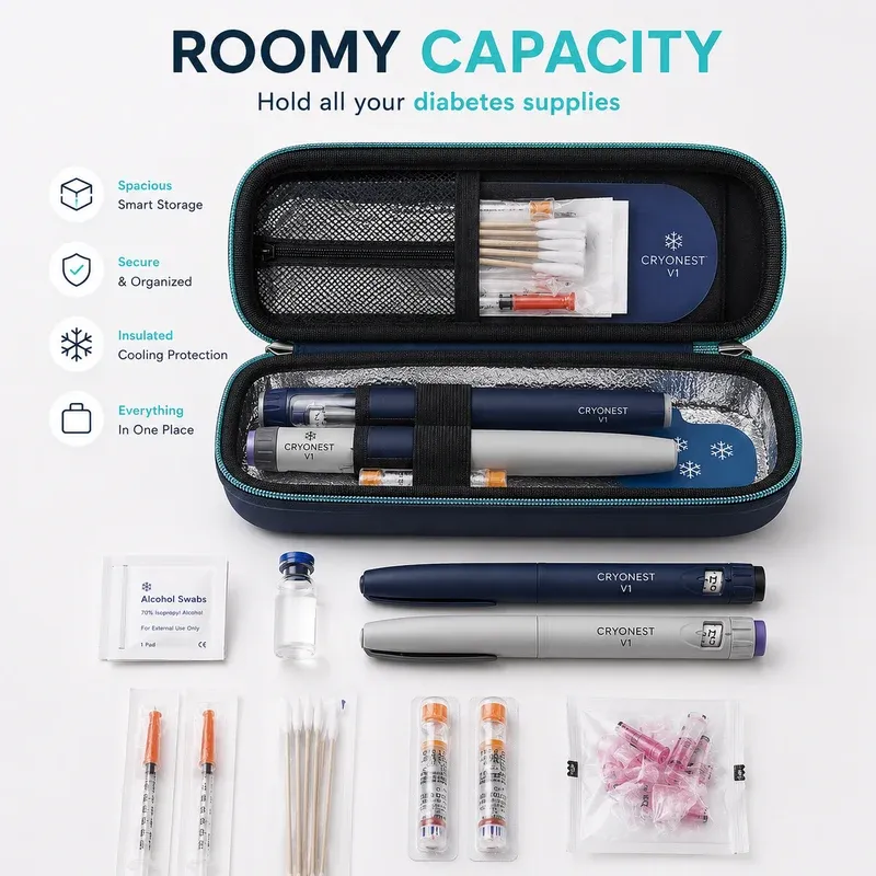 🔥Hot Seller🔥 COD！Insulin Cooler Travel Case with Temperature Display