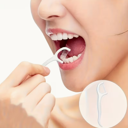500pcs Healthy Floss Sticks Set - Deep Cleaning, Portable Disposable Daily Oral Care, Travel-Friendly Original Sticks, Teeth Cleaning Tools