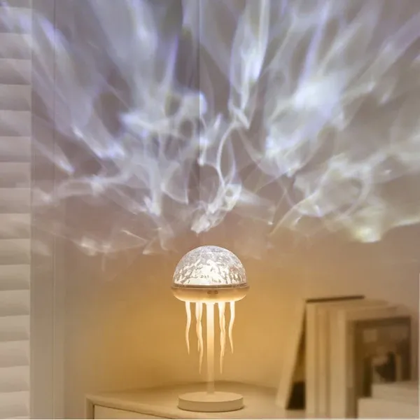 Rechargeable Jellyfish Aurora Lamp with Remote