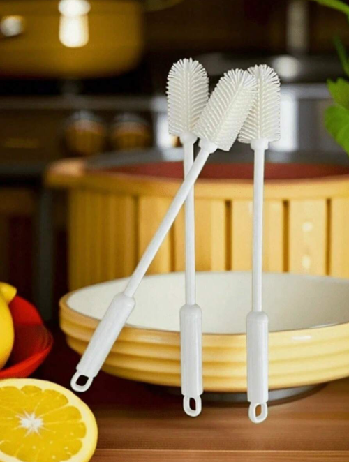 1pc 30cm TPR Material Water Cup Cleaning Brush, Multi-Purpose Cleaning Brush Suitable For Kitchen Utensils, Baby Bottles, Cups, Bottles, Elongated Containers, Jars, Coffee Cups, Wine Glasses, Kitchen, Bathroom, Household Items