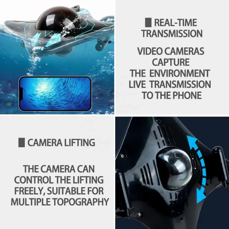 🔥Hot Seller🔥 COD！ReturnsApp Controlled Real-Time Viewing Underwater Drone Camera
