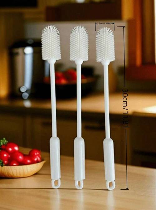 1pc 30cm TPR Material Water Cup Cleaning Brush, Multi-Purpose Cleaning Brush Suitable For Kitchen Utensils, Baby Bottles, Cups, Bottles, Elongated Containers, Jars, Coffee Cups, Wine Glasses, Kitchen, Bathroom, Household Items