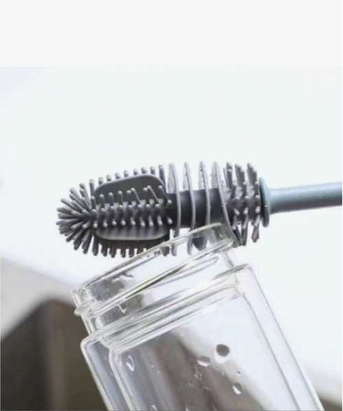 1pc 30cm TPR Material Water Cup Cleaning Brush, Multi-Purpose Cleaning Brush Suitable For Kitchen Utensils, Baby Bottles, Cups, Bottles, Elongated Containers, Jars, Coffee Cups, Wine Glasses, Kitchen, Bathroom, Household Items