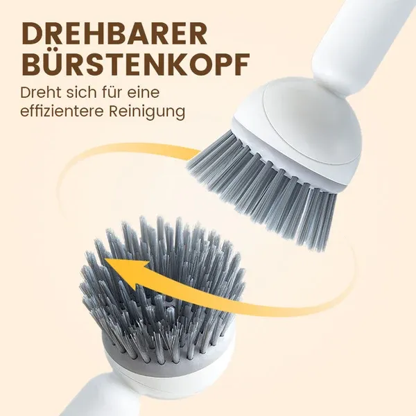 🍳Two rotating long-handled cleaning brushes – a real must-have💦