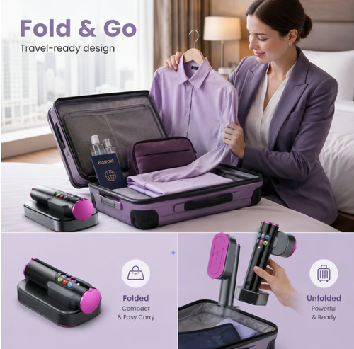 Garment Steamer for Clothes, Portable Travel Clothing Steamer Iron