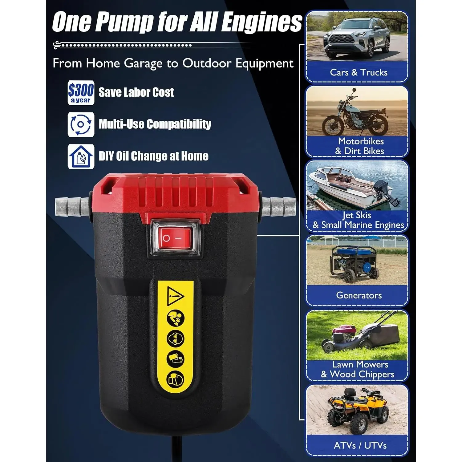 12V 80W Oil Extractor Pump