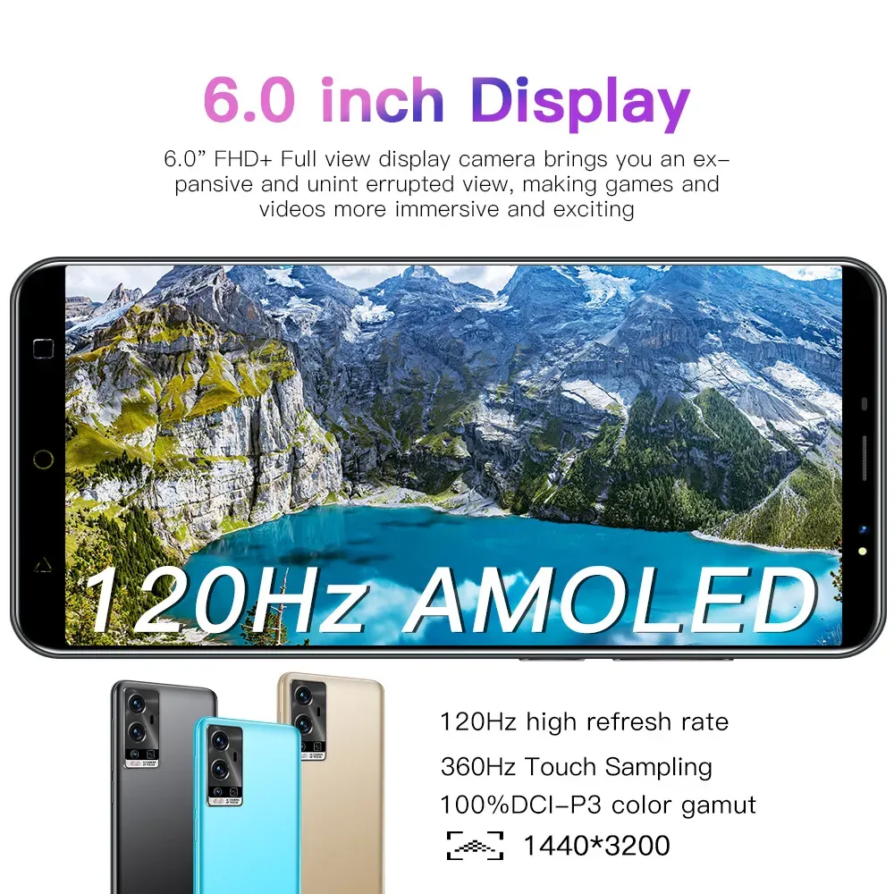 Intelligent A16E Android 6.0-inch large screen smartphone(Send the black style by default.)