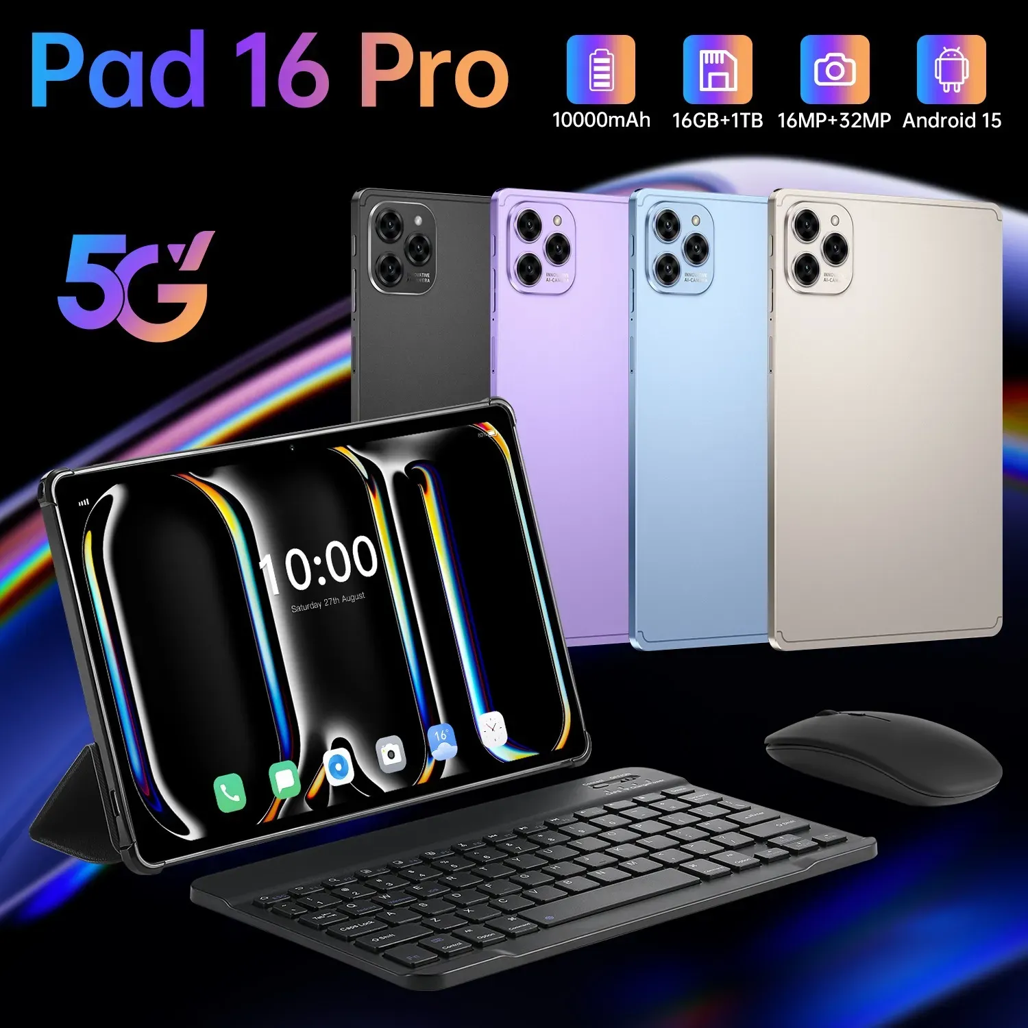 brand new pad 16 promax,10000mAh ,big storage
