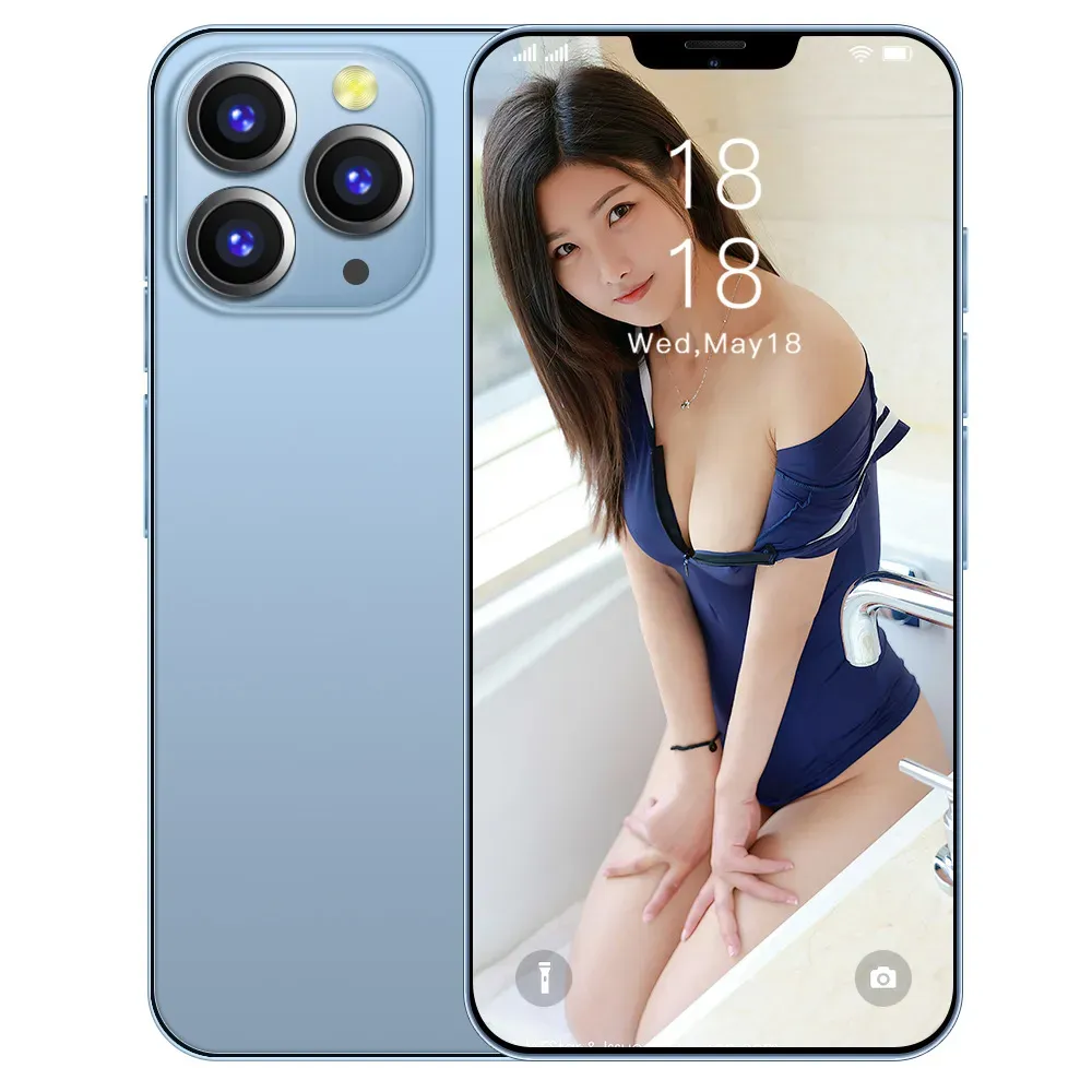 i13Pro MAX smartphone 6.7 inch display( It will be sent in black by default.)