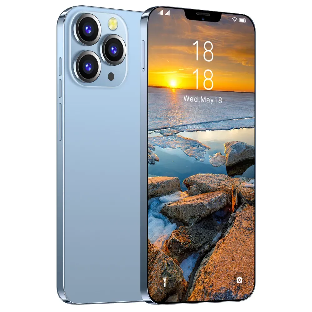 i13Pro MAX smartphone 6.7 inch display( It will be sent in black by default.)