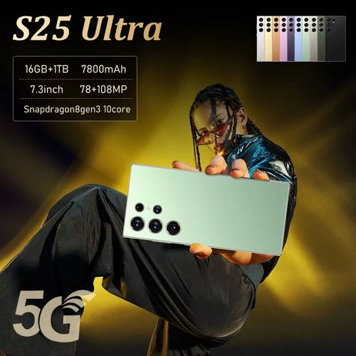 S25 ULTRA Original 16gb+1tb 72MP+108MP Face Unlock Android 14 Smart Mobile Phone