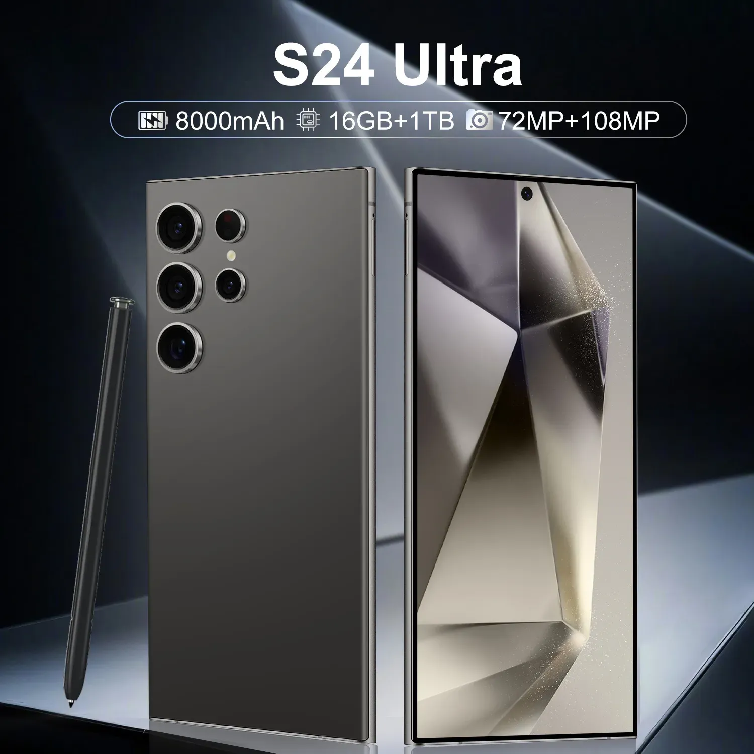 S24 Ultra+ smart phone large 7.3-inch screen  16GB + 1TB (Deliver the black version by default.)